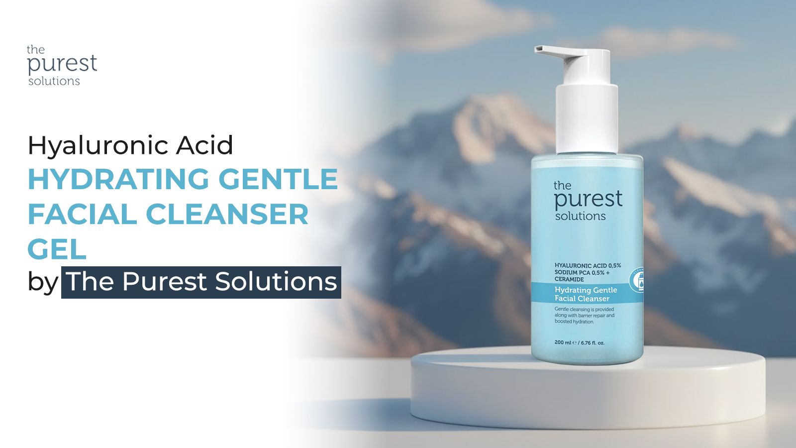 Hyaluronic Acid Hydrating Gentle Facial Cleanser Gel by The Purest Solutions