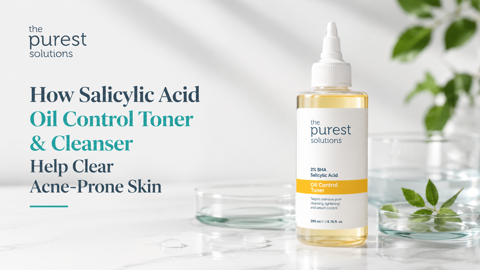 Best Salicylic Acid in NZ – How Salicylic Acid Oil Control Toner & Cleanser Help Clear Acne-Prone Skin