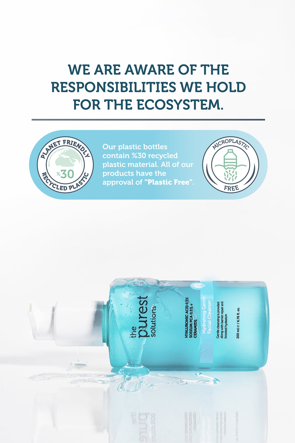 Hyaluronic Acid Hydrating Gentle Facial Cleanser Gel 200ml
