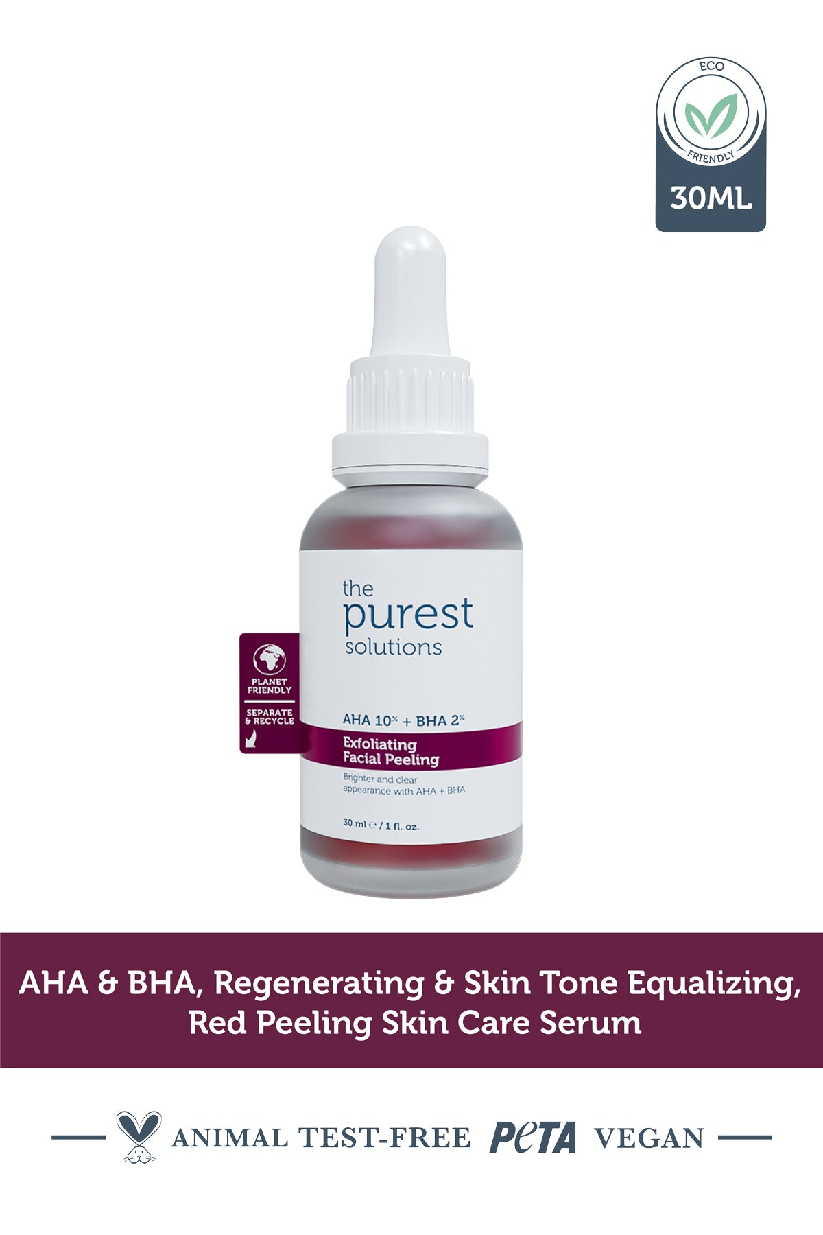 AHA & BHA Exfoliating Facial Peeling - 30ml