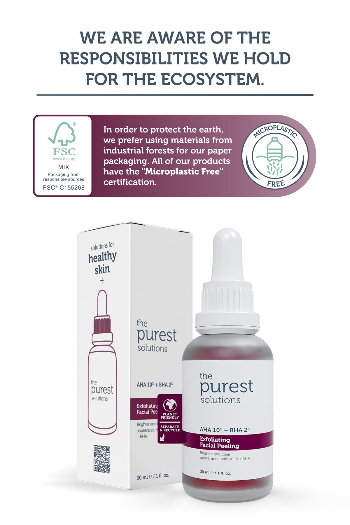 AHA & BHA Exfoliating Facial Peeling - 30ml