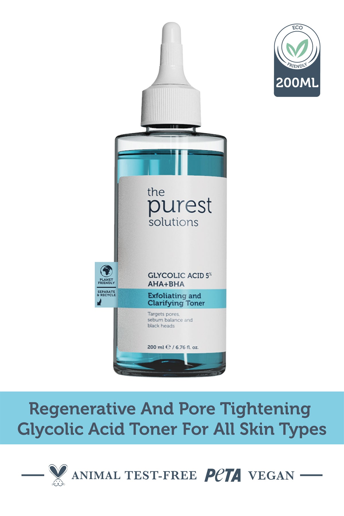Glycolic Acid Exfoliating and Clarifying Toner - 200ml