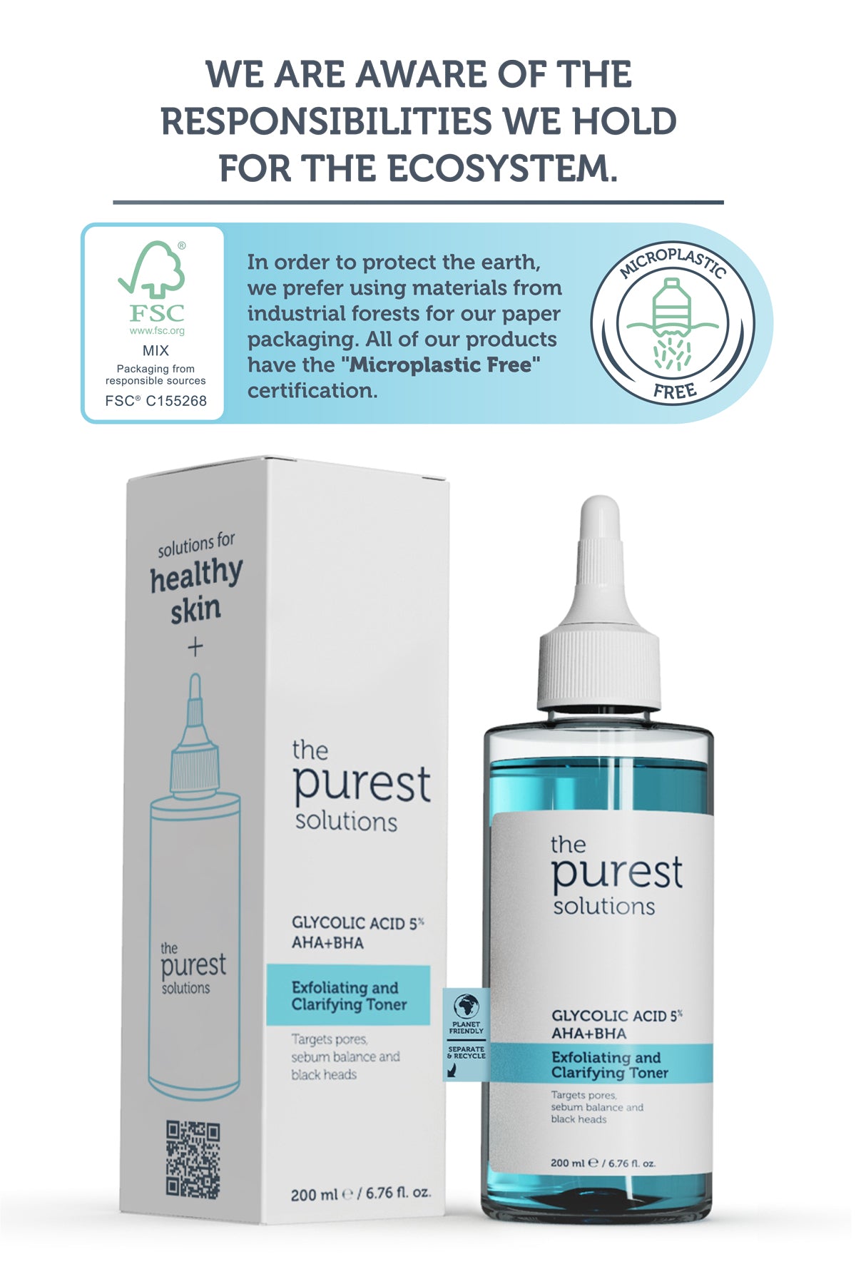 Glycolic Acid Exfoliating and Clarifying Toner - 200ml